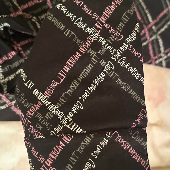 1081  HUE SCRIPTED PATH PANT  XL  Lounge pants  NWT - Picture 8 of 9